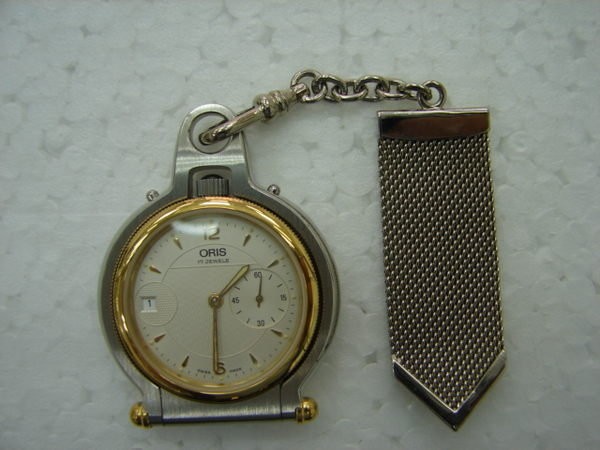 台中流當手錶 手錶拍賣 原裝 少有 原裝 ORIS 豪利時 半金 手上鍊 懷錶 9成新 附保單 喜歡價可議 ZR071